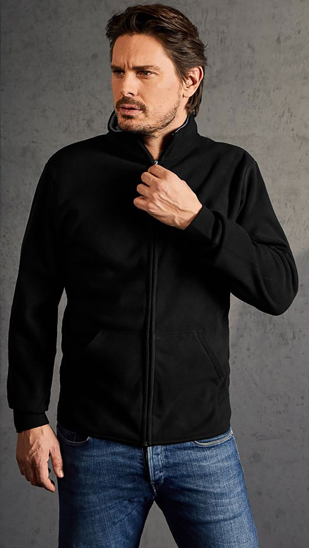 Promodoro Men's Double Fleece Jacket 7971 / black