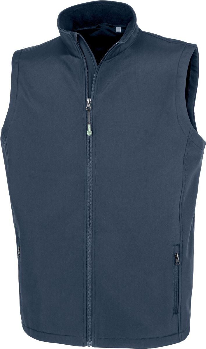 Mens Recycled 2-Layer Printable Softshell Bodywarmer Result R902M
