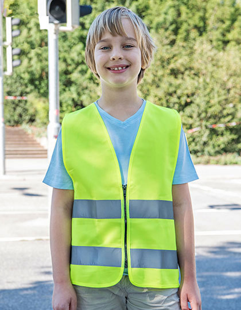 Safety Vest for Kids with Zipper EN1150 Korntex KX201