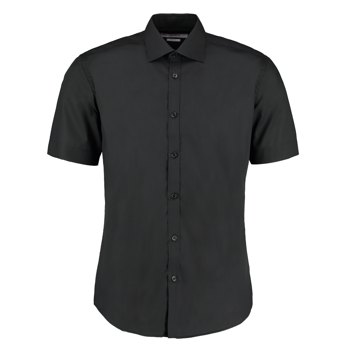 Men`s Slim Fit Business Shirt Short Sleeve Kustom Kit  K191