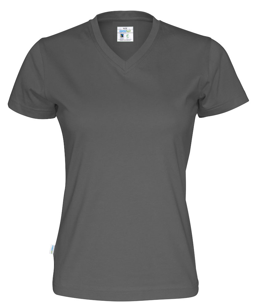 Cottover 141021 T-Shirt V-Neck Lady 100% Organic Baumwolle