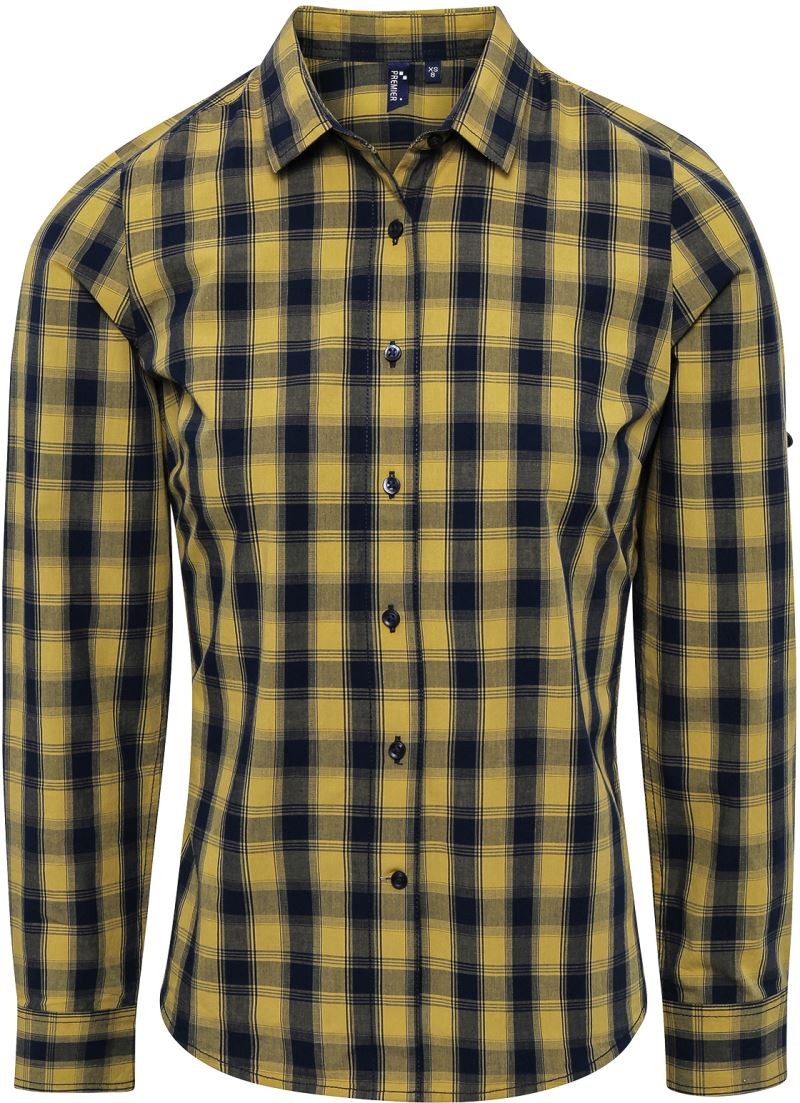 Women´s Mulligan Check Cotton Long Sleeve Shirt PREMIER 350