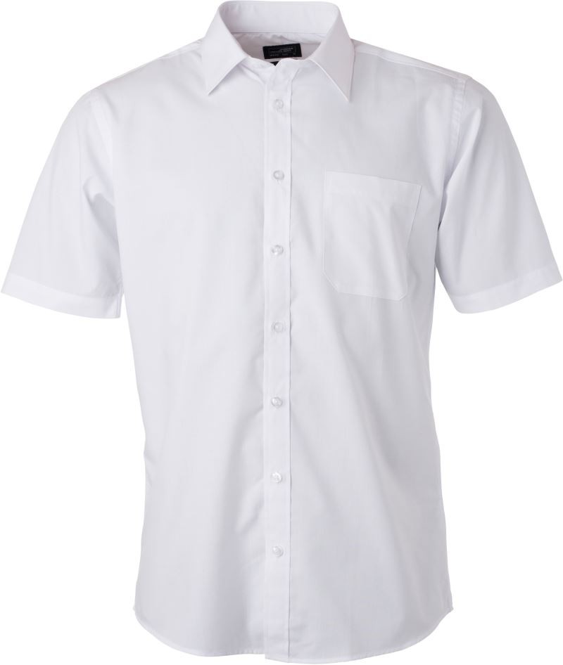 Men's Shirt Shortsleeve Poplin James&Nicholson JN680