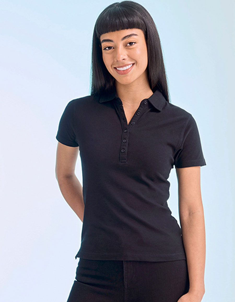 Women´s Short Sleeved Stretch Polo Skinnifit SK042