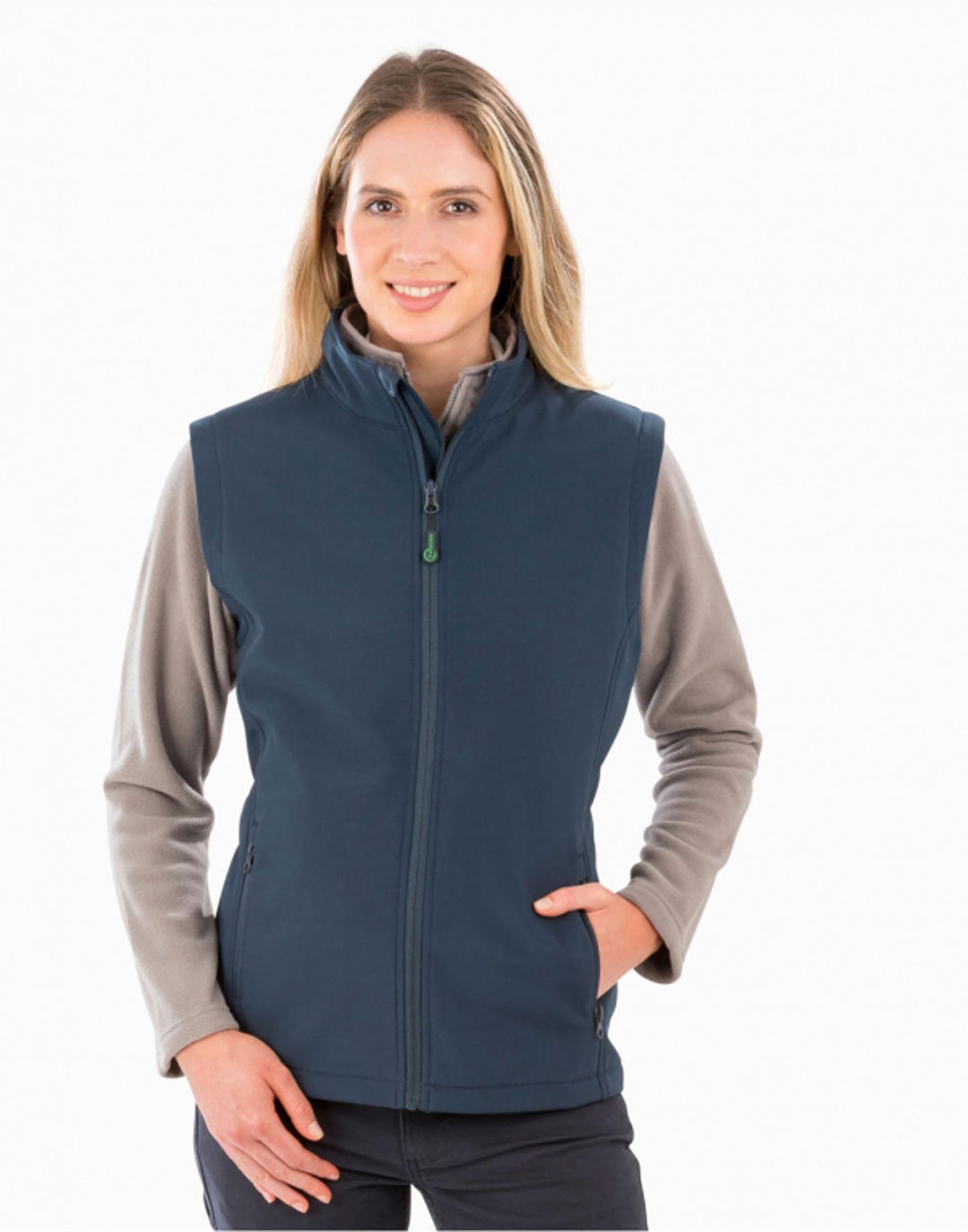 Womens Recycled 2-Layer Printable Softshell Bodywarmer Result R902F