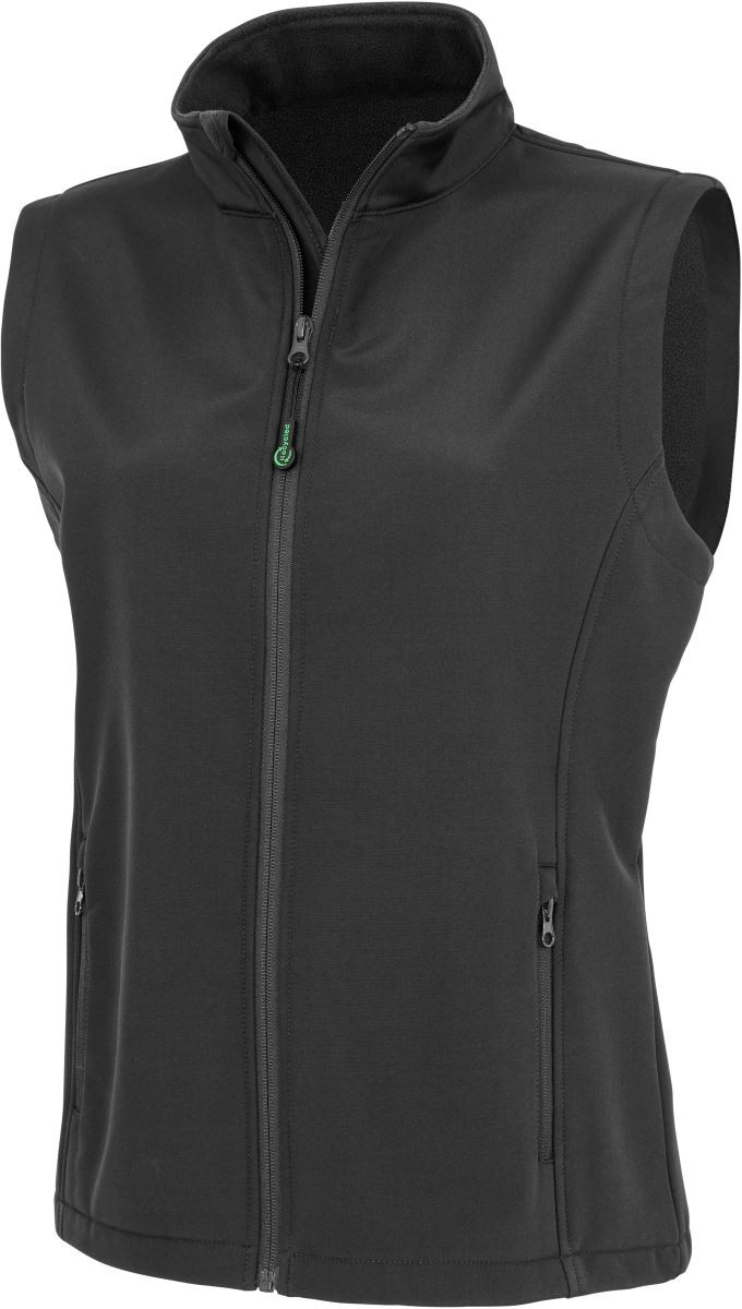 Womens Recycled 2-Layer Printable Softshell Bodywarmer Result R902F