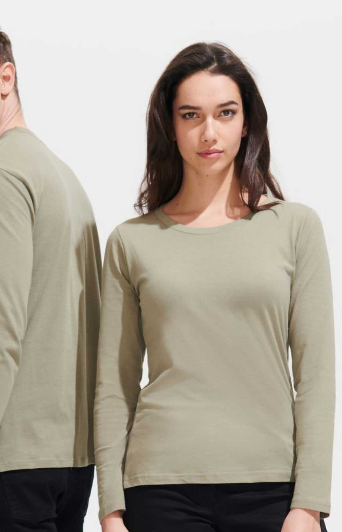 Womens Long Sleeves-T Majestic Sol's 1425