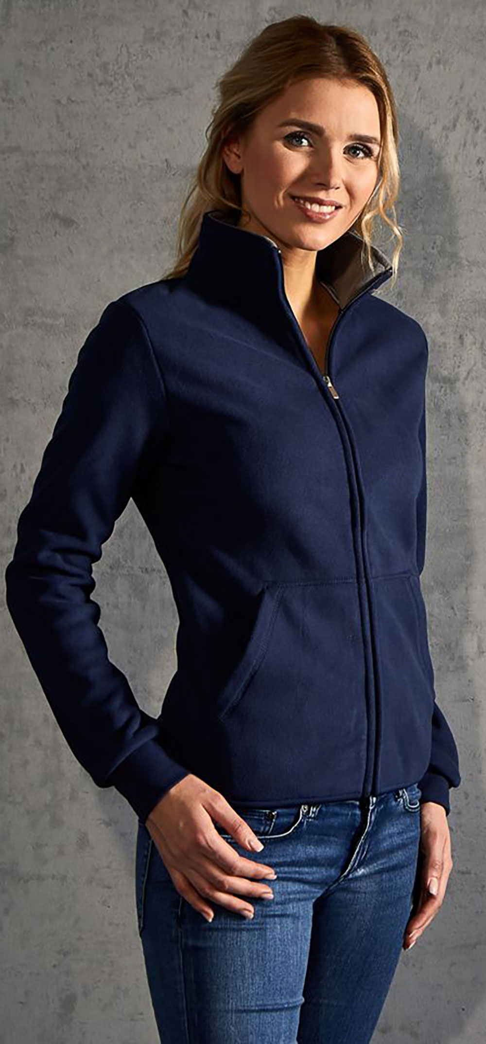 Promodoro Women's Double Fleece Jacket 7985 / navy