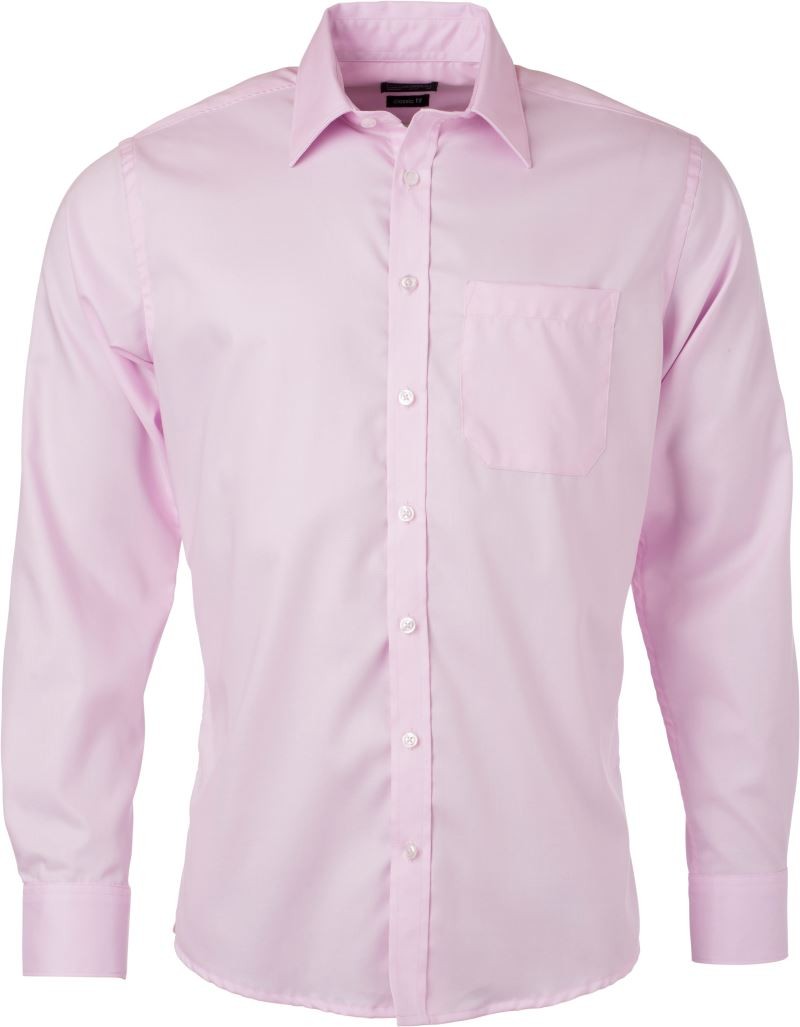 Men's Shirt Longsleeve Micro-Twill James&Nicholson JN682
