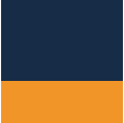 navy/ orange