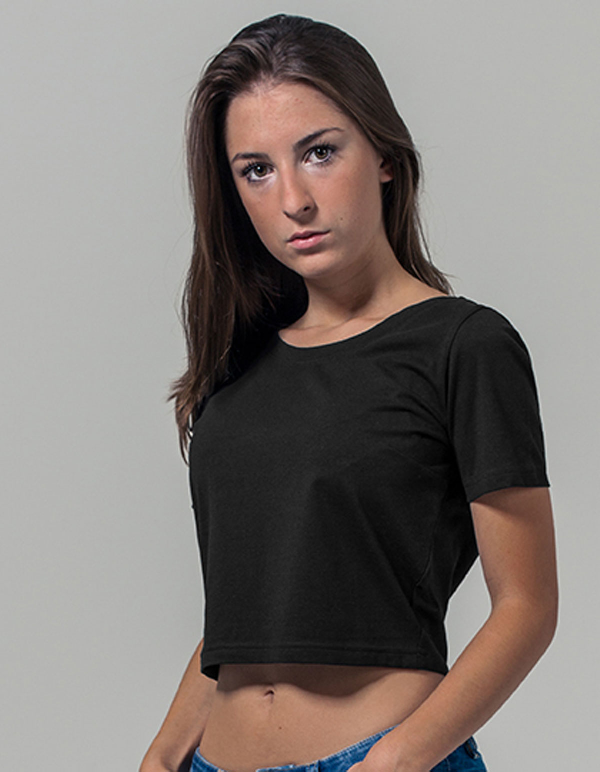 Ladies` Cropped Tee Build Your Brand BY042