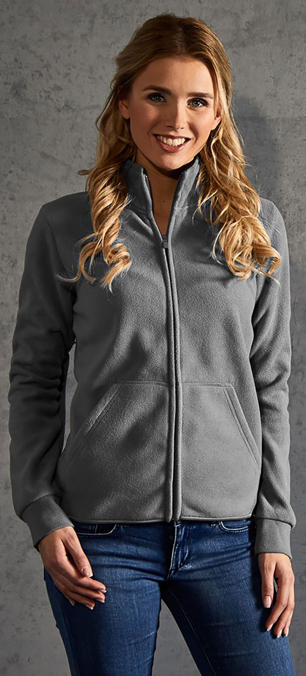 Promodoro Women's Double Fleece Jacket 7985 / light grey