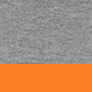 heather grey/ fluor orange