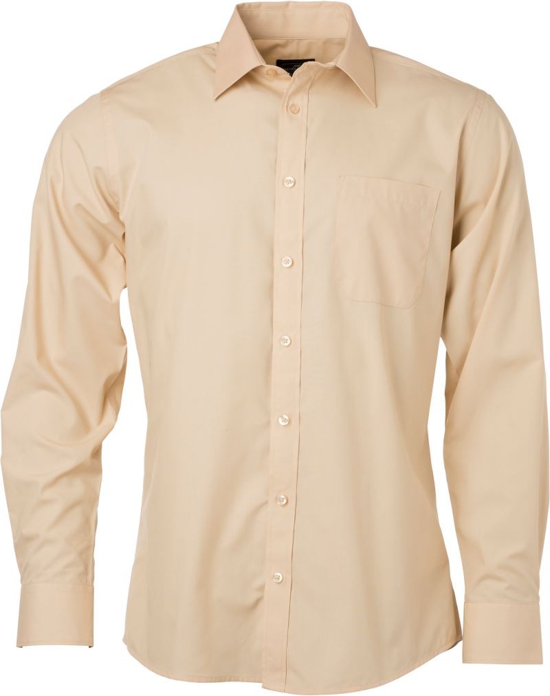 Men's Shirt Longsleeve Poplin James&Nicholson JN678