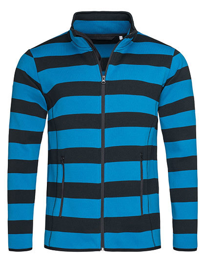 Active Striped Fleece Jacket for men Stedman 5090