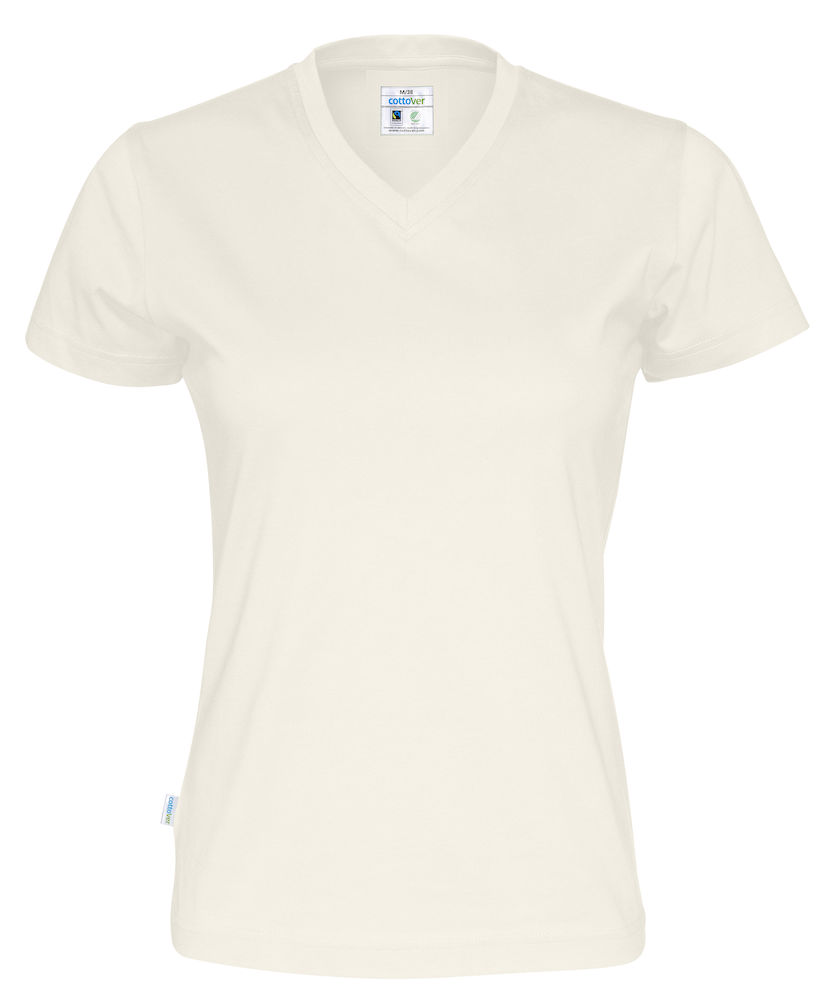 Cottover 141021 T-Shirt V-Neck Lady 100% Organic Baumwolle