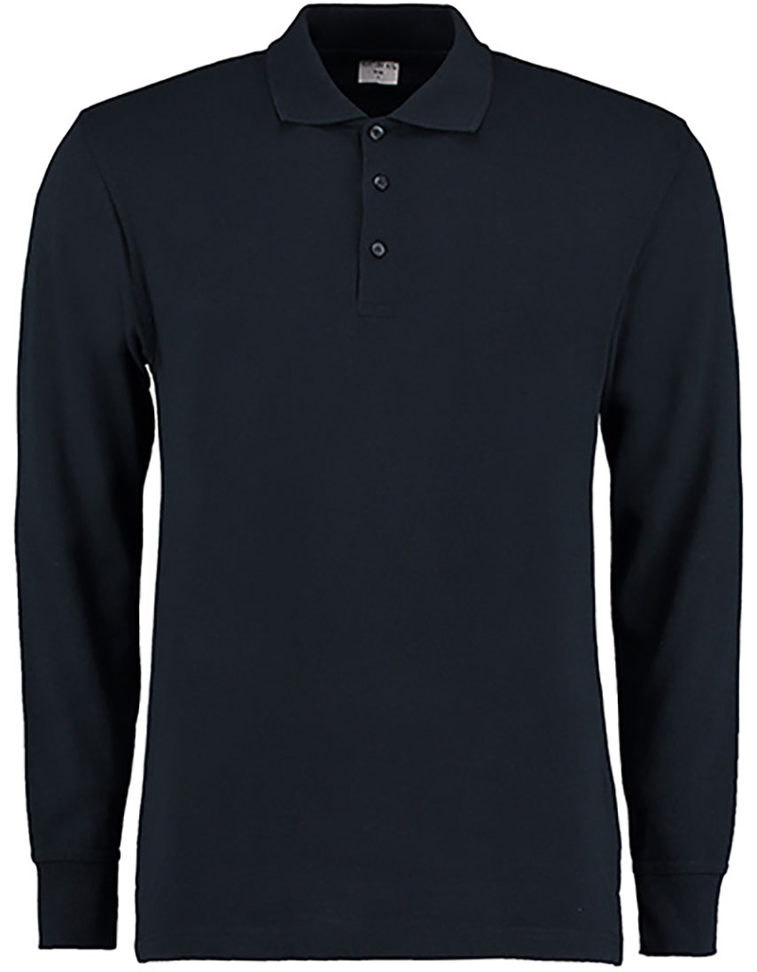 Men`s Classic Fit Piqué Polo Shirt Long Sleeve Kustom Kit K430