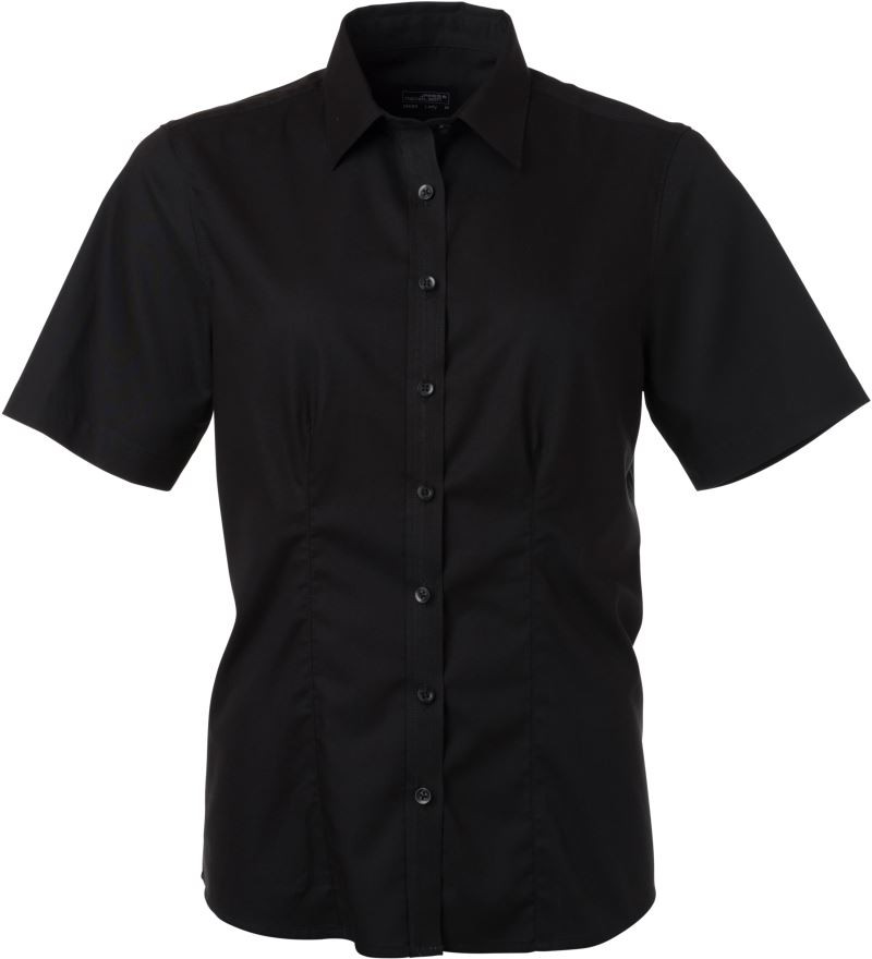 Ladies' Shirt Shortsleeve Micro-Twill James&Nicholson JN683