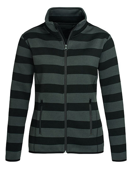 Active Striped Fleece Jacket for women Stedman 5190